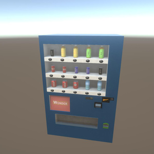 【無料Free】自販機ユニティ用3Dモデル