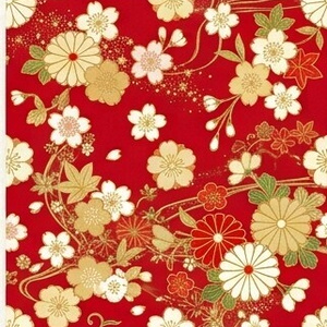 和装花柄のデジタルペーパー