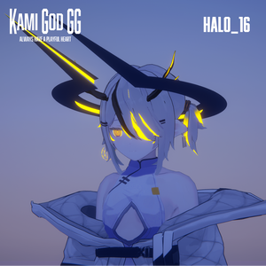 【VRChat想定】PB対応　神GODヘイロー016　天使の輪 / Angel halo
