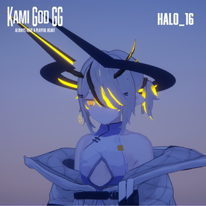 【VRChat想定】PB対応　神GODヘイロー016　天使の輪 / Angel halo