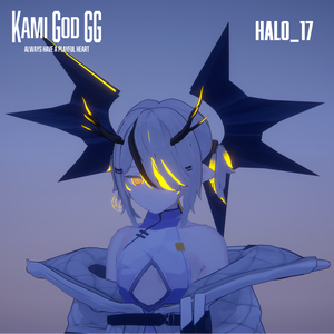 【VRChat想定】PB対応　神GODヘイロー017　天使の輪 / Angel halo