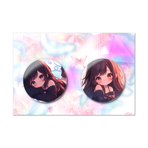 Can Badge Set of 2 (Mini Character Version)