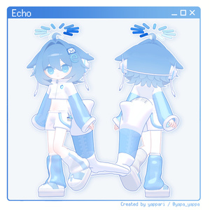 【VRChat】オリジナル3Dモデル「エコー -Echo-」 缩略图 3