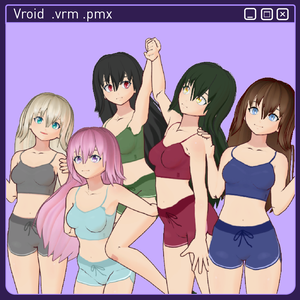 Pack Vroid Female - Free 3D Models 