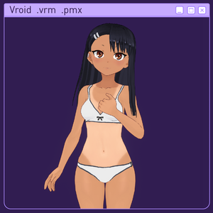 Vroid 3d model Nagatoro Bikini .vrm .pmx