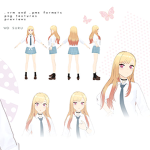 Marin Kitagawa 3d model vrm pmx