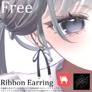 【Free】STERRENNACHT-Ribbon Earring