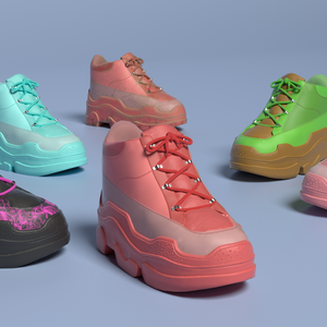 Stylish platform sneakers