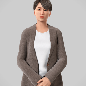 ビジネス女性3Dモデルver.2  B-FK2【UE5 / Blender / Cinema4D】モジュラーキャラクターシリーズ