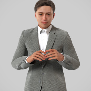 ビジネス男性3Dモデルver.2  B-ME2【UE5 / Blender / Cinema4D】モジュラーキャラクターシリーズ