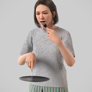 カジュアル女性3Dモデルver.2  C-FT2【UE5 / Blender / Cinema4D】モジュラーキャラクターシリーズ