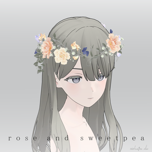 rose & sweetpea - 3D