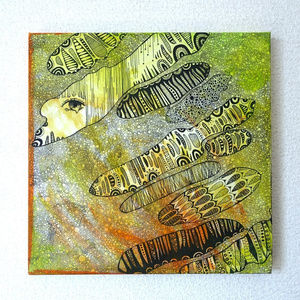 油絵 絵画 オレンジの月【四切木製】 油絵 絵画 オレンジの月【四切木製】 絵画 HR 通販 15620393