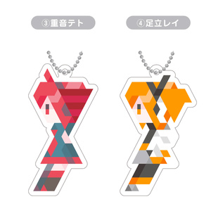 重音テト DMMスクラッチ 缶バッジ(コンプ) アクリルキーホルダー