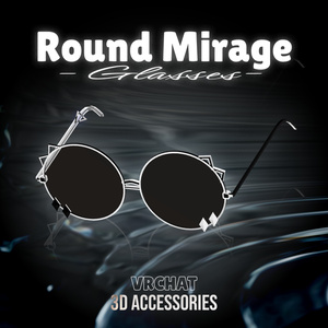【FREE】👓~Round Mirage Glasses👓