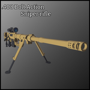 .408 Bolt Action Sniper Rifle
