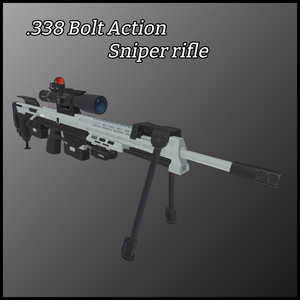 .338 Bolt Action Sniper Rifle