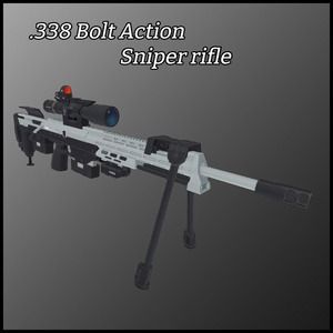 .338 Bolt Action Sniper Rifle