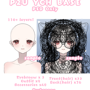 110+ Layers 素体|商用利用OK |トレス Chibi Pose素材VTuberバーチャルユーチューバー