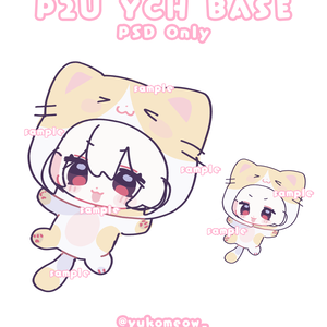 クリスマス 可愛い素体|商用利用OK |トレスChibi Girl Pose素材YCH base kawaii neko