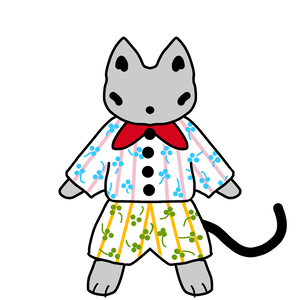 おしゃれ好きな猫