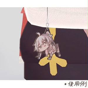 【3Dモデル】ぷらちなちゃんラバーストラップ(Platinum_rubber_strap)【VRChat向け】 缩略图 2