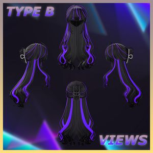2Ｗay Vance Clip Hair Ver.2 Highlights Texture 【VRC Hair Texture - GLAY Unknown】 缩略图 6