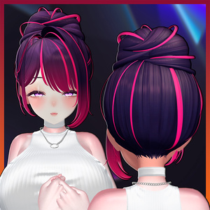 NaturalGazeHair020 Highlights Texture 【VRC Hair Texture - naturalshop】 缩略图 3