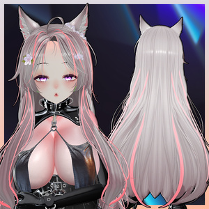 キツネロングヘア Highlights Texture 【VRC Hair Texture - Li-ne_Shop】 缩略图 2