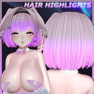 犬ボブヘア Highlights Texture 【VRC Hair Texture - Li-ne_Shop】