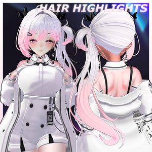 小悪魔サイドテール Highlights Texture 【VRC Hair Texture - Li-ne_Shop】