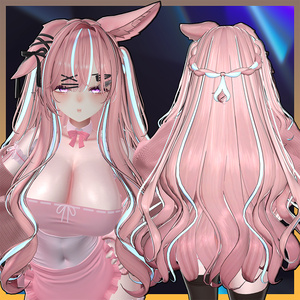 Morning Rabbit Two Side Twin Tail Hair Highlights Texture 【VRC Hair Texture - GLAY Unknown】 缩略图 2