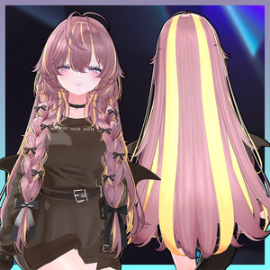 Puppy long braids Hair Highlights Texture 【VRC Hair Texture - GLAY Unknown】 缩略图 2