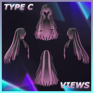 Puppy long braids Hair Highlights Texture 【VRC Hair Texture - GLAY Unknown】 缩略图 7