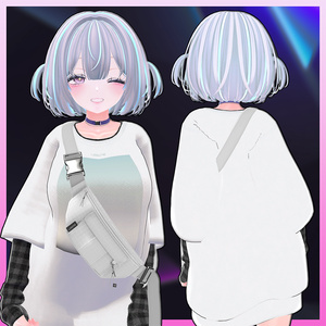 Bosa Bob Hair Highlights Texture 【VRC Hair Texture - Salon de Musubi】 缩略图 2