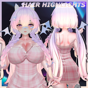 ♥ Nova_Hair ♥ Highlights Texture 【VRC Hair Texture - Nanaha】