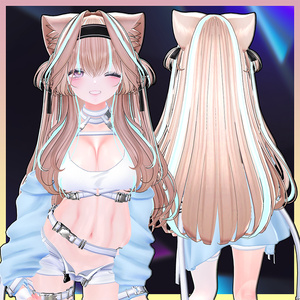 The Aristocats Hair Highlights Texture 【VRC Hair Texture - GLAY Unknown】 缩略图 2