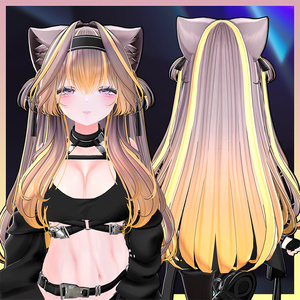 The Aristocats Hair Highlights Texture 【VRC Hair Texture - GLAY Unknown】 缩略图 3