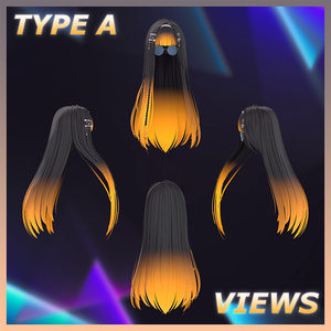 ♥ Iris_Hair ♥ Highlights Texture 【VRC Hair Texture - Nanaha】 缩略图 5