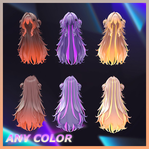 Lynn Hair Highlights Texture 【VRC Hair Texture - mochipun】 缩略图 4