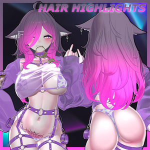 ♥ Freya_Hair ♥ Highlights Texture 【VRC Hair Texture - Nanaha】