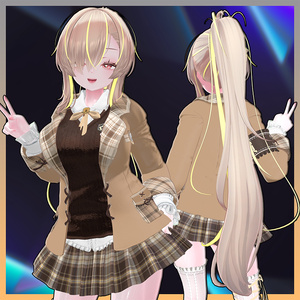 Lilith Ponytail Hair Highlights Texture 【VRC Hair Texture - 隣の店】 缩略图 2