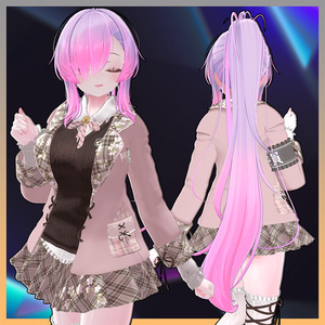 Lilith Ponytail Hair Highlights Texture 【VRC Hair Texture - 隣の店】 缩略图 3