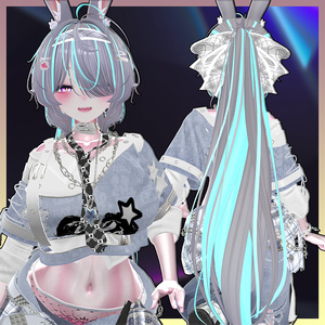カワイイMAXツインポニーヘア Highlights Texture 【VRC Hair Texture - Li-ne_Shop】 缩略图 2