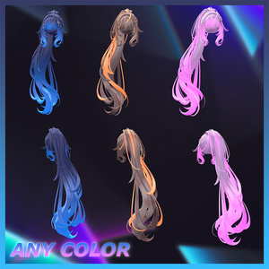 ♥ Oscar_Hair ♥ Highlights Texture 【VRC Hair Texture - Nanaha】 缩略图 4