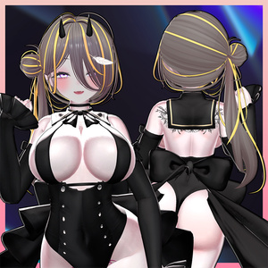 バンサイドテールヘア Highlights Texture 【VRC Hair Texture - Li-ne_Shop】 缩略图 2