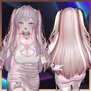 H22 ハーフツイン Highlights Texture 【VRC Hair Texture - きりはら製作所】 缩略图 2