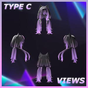 Oversleep low Twin Tail Highlights Texture 【VRC Hair Texture - GLAY Unknown】 缩略图 7