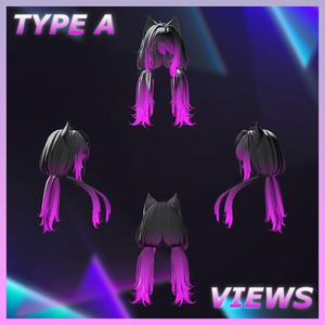 Oversleep low Twin Tail Highlights Texture 【VRC Hair Texture - GLAY Unknown】 缩略图 5