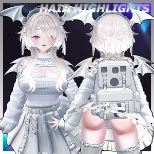 ♡⑅ Carol Hair ⑅♡ Highlights Texture 【VRC Hair Texture - WishList】